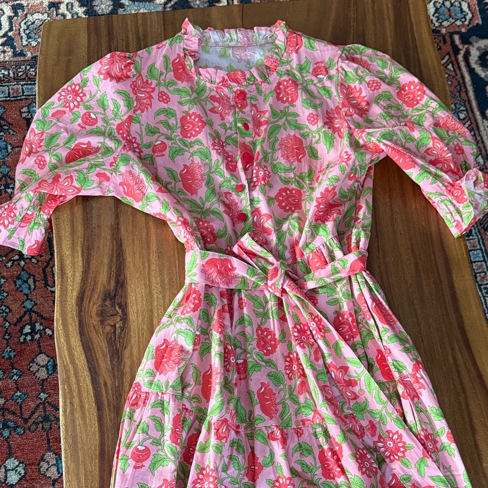 Floral Pink Maxi Dress